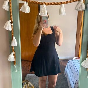 Black skater dress